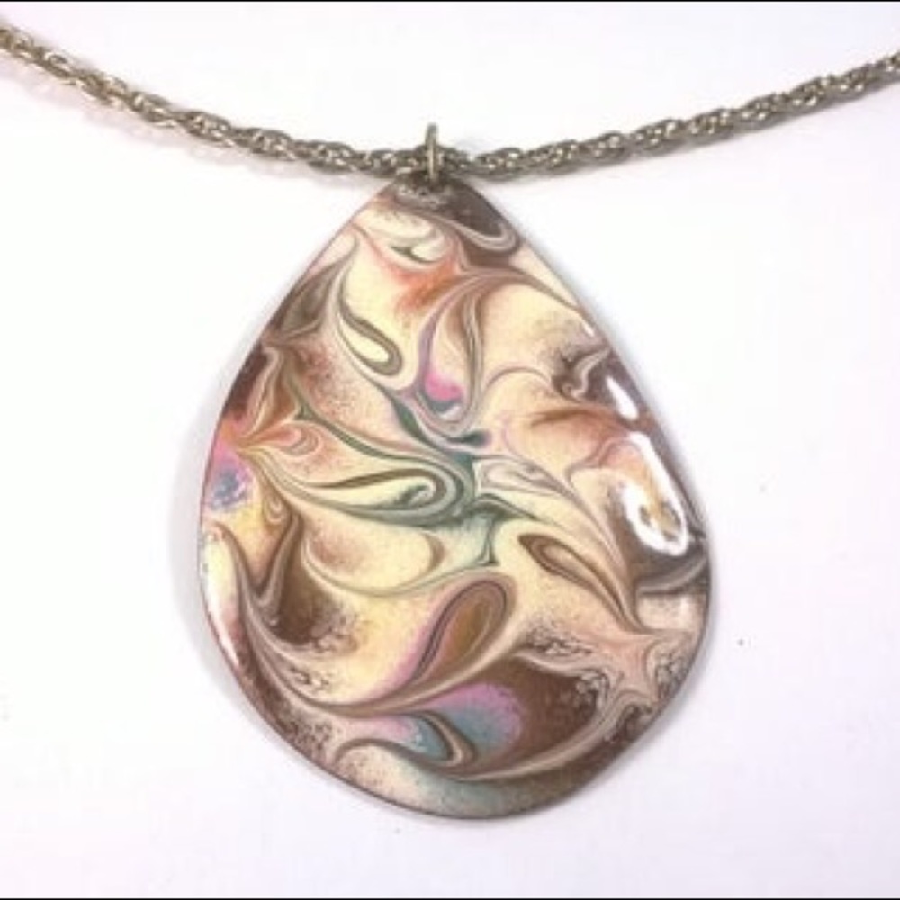 Vintage Enamel Pendant